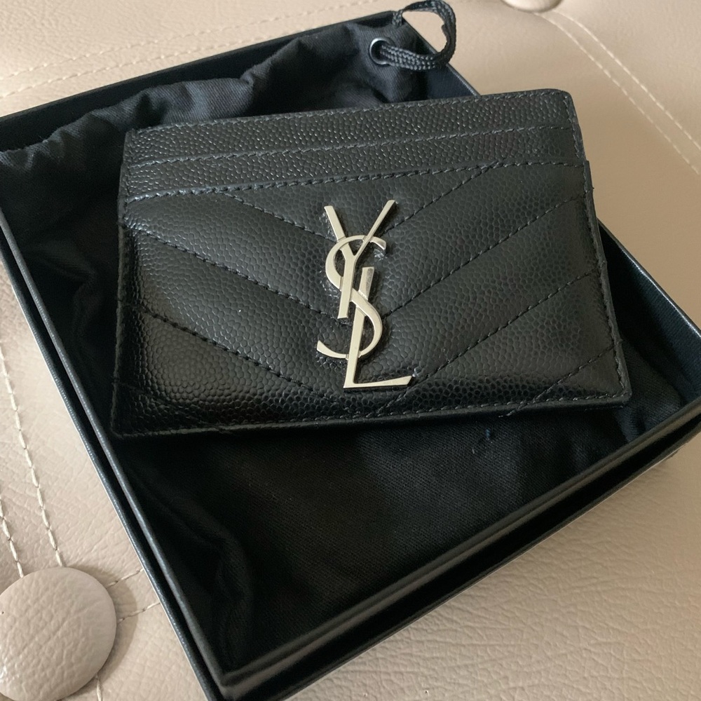 YSL Black Card Holder
